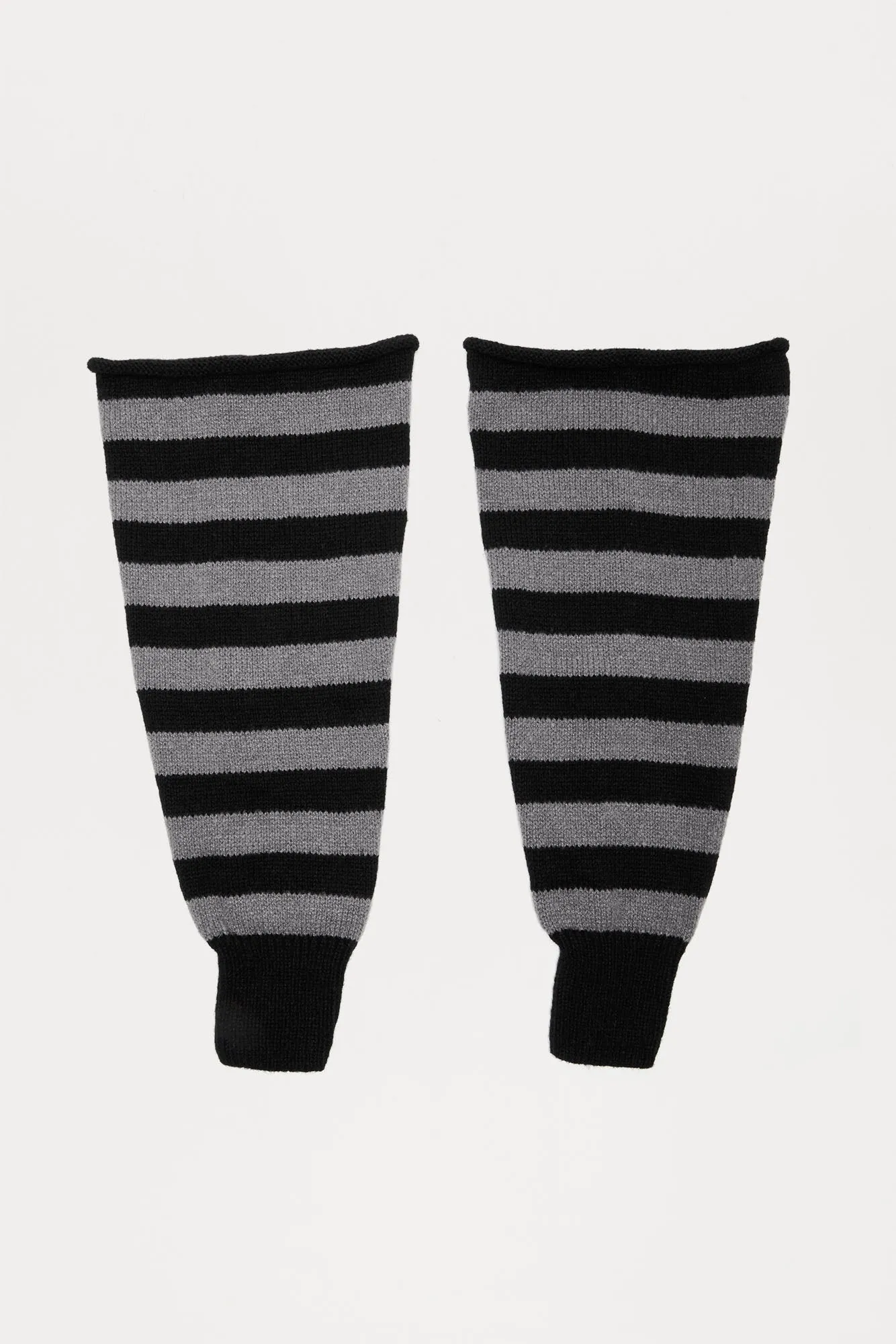 Skater Girl Core Legwarmer - Black/Grey sold by Fashion Nova