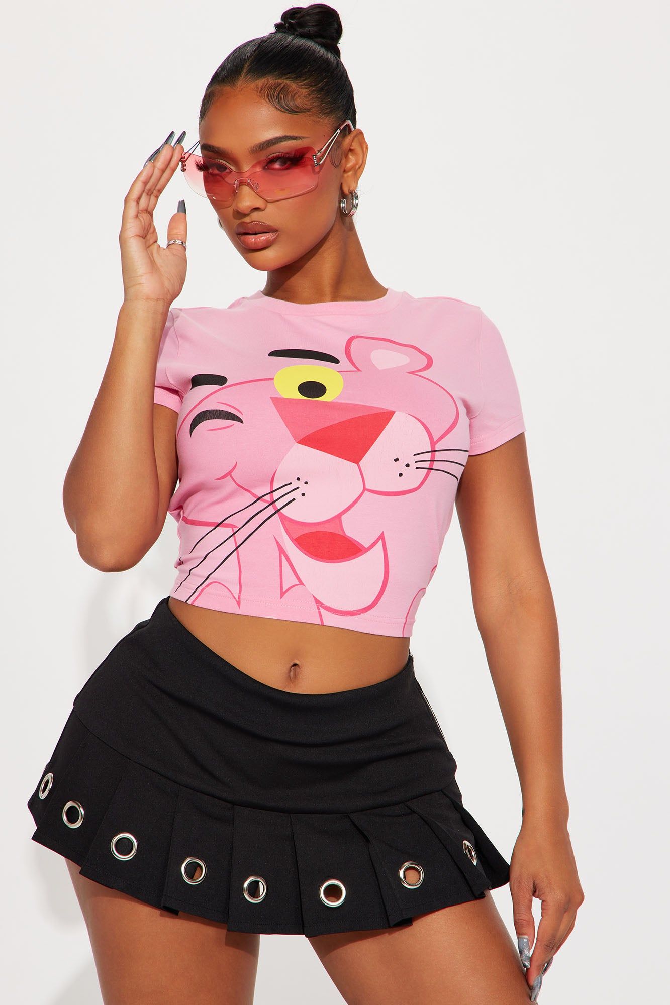 Pink Panther Fitted Tee - Pink sold by Fashion Nova