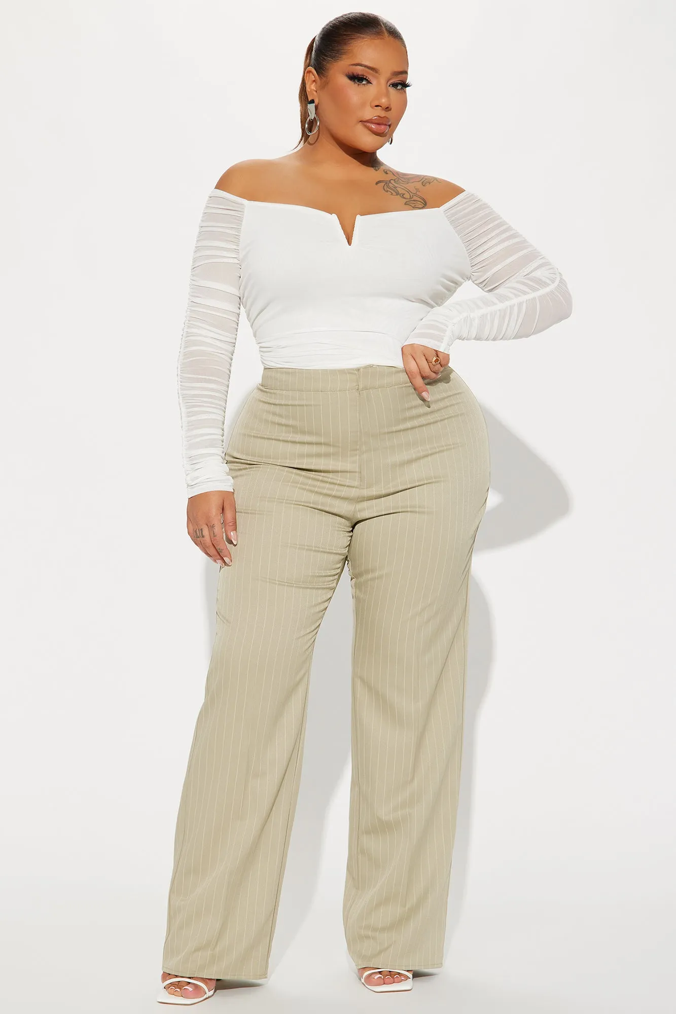 The Finer Things Mesh Bodysuit - Ivory sold by Fashion Nova product image thumbnail 5