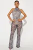 Get Your Way Lace Jumpsuit - Navy/combo sold by Fashion Nova
