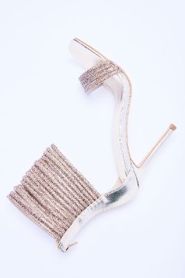 Kandi Embellished Heels - Gold sold by Fashion Nova