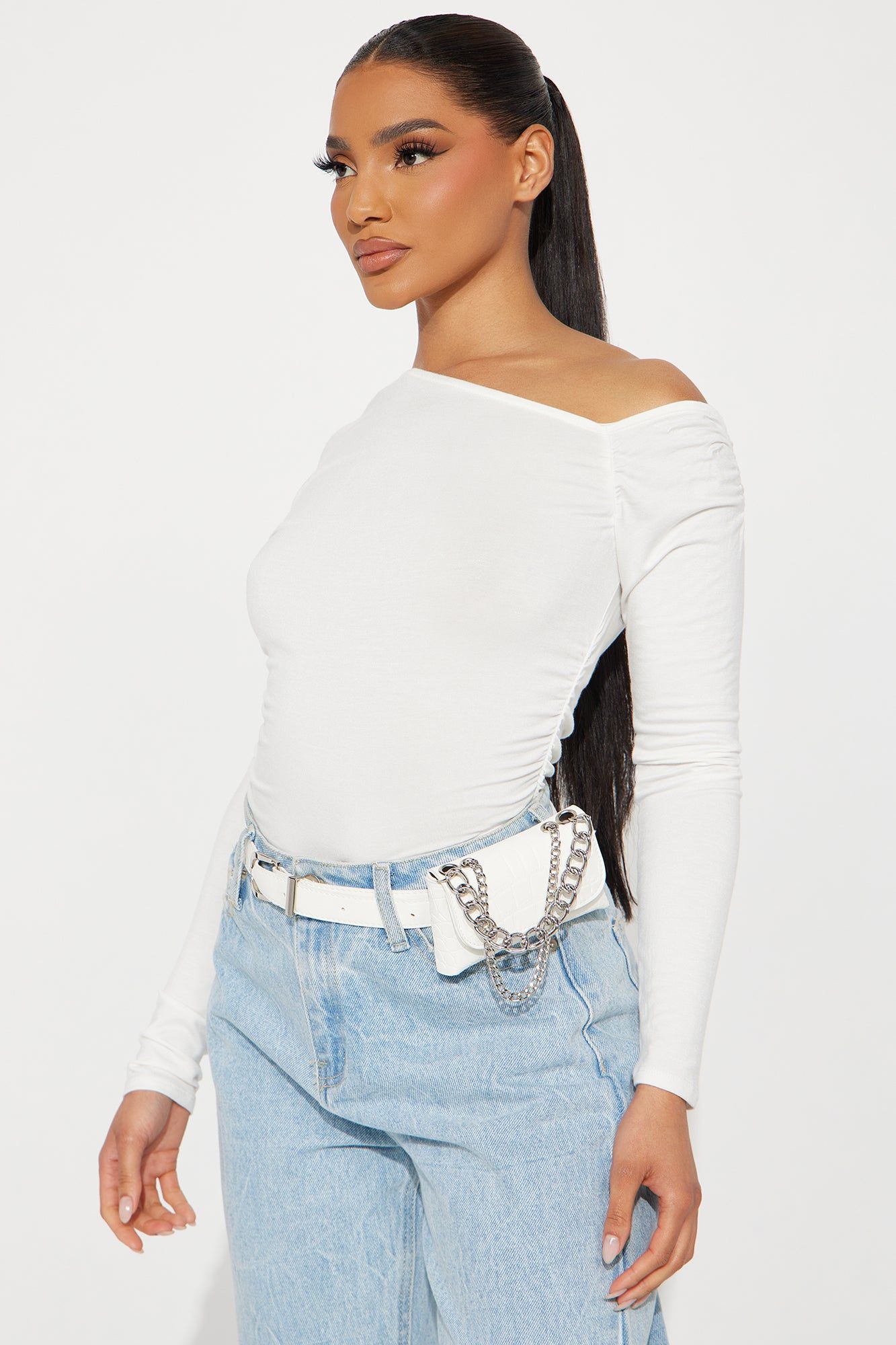 Running Wild And Free Belt Bag - White sold by Fashion Nova product image thumbnail 3