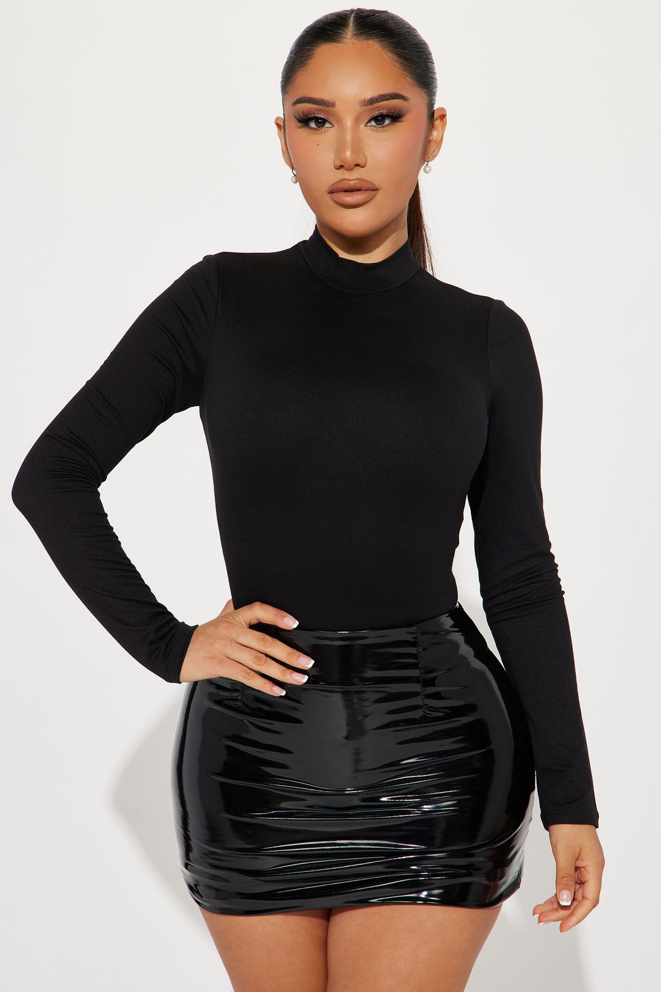 Athena Double Lined Bodysuit - Black sold by Fashion Nova product image thumbnail 3