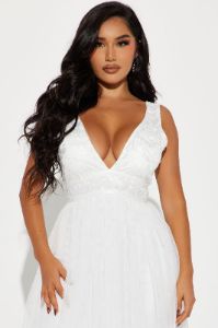 Tori Tulle Maxi Dress - White sold by Fashion Nova