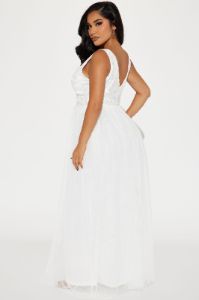 Tori Tulle Maxi Dress - White sold by Fashion Nova