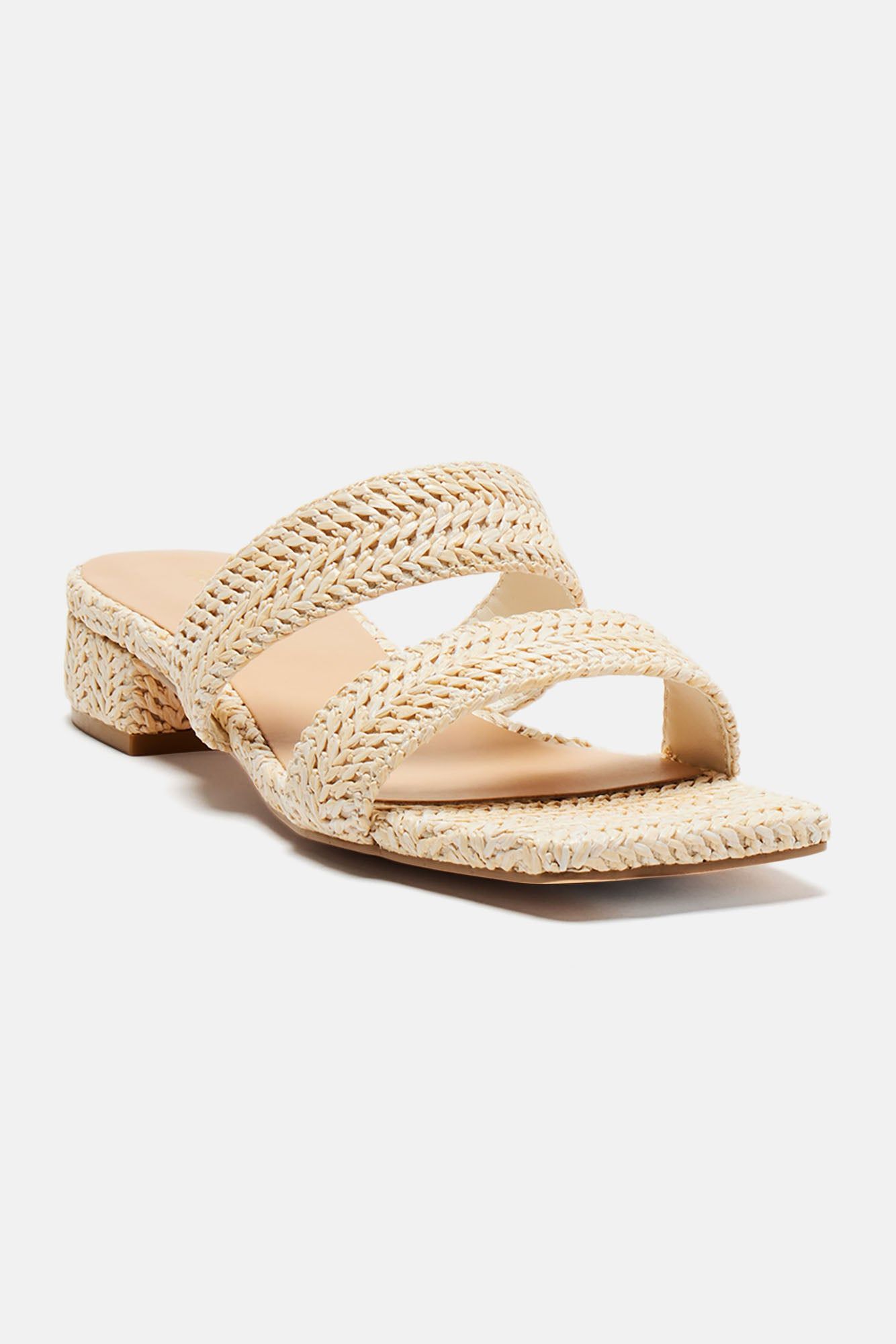 Trina Heeled Mules - Beige sold by Fashion Nova