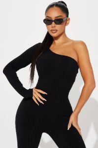 Katia Snatched Jumpsuit - Black sold by Fashion Nova