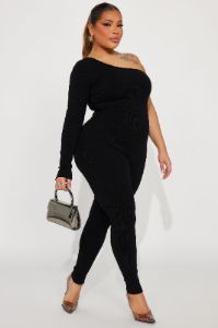 Katia Snatched Jumpsuit - Black sold by Fashion Nova