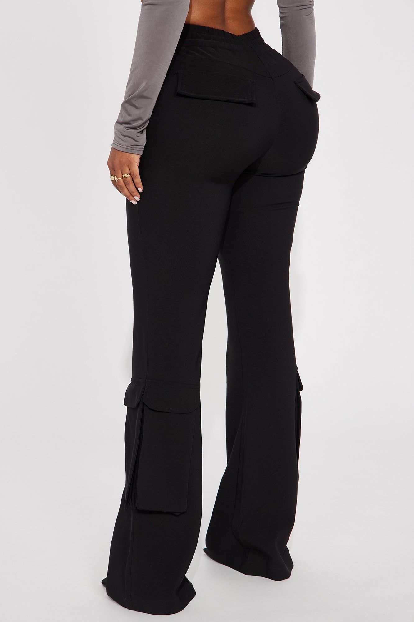 Strut This Cargo Flare Pant - Black sold by Fashion Nova product image thumbnail 3