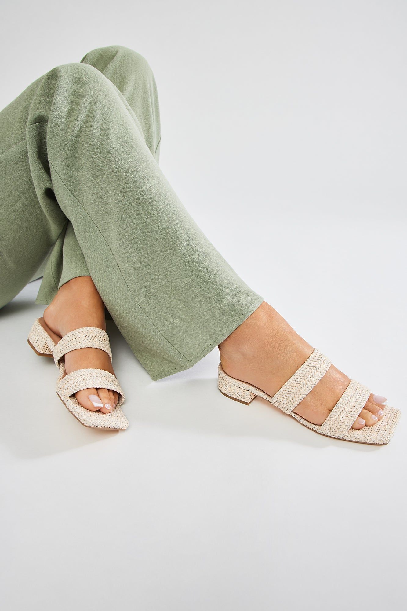Trina Heeled Mules - Beige sold by Fashion Nova product image thumbnail 4