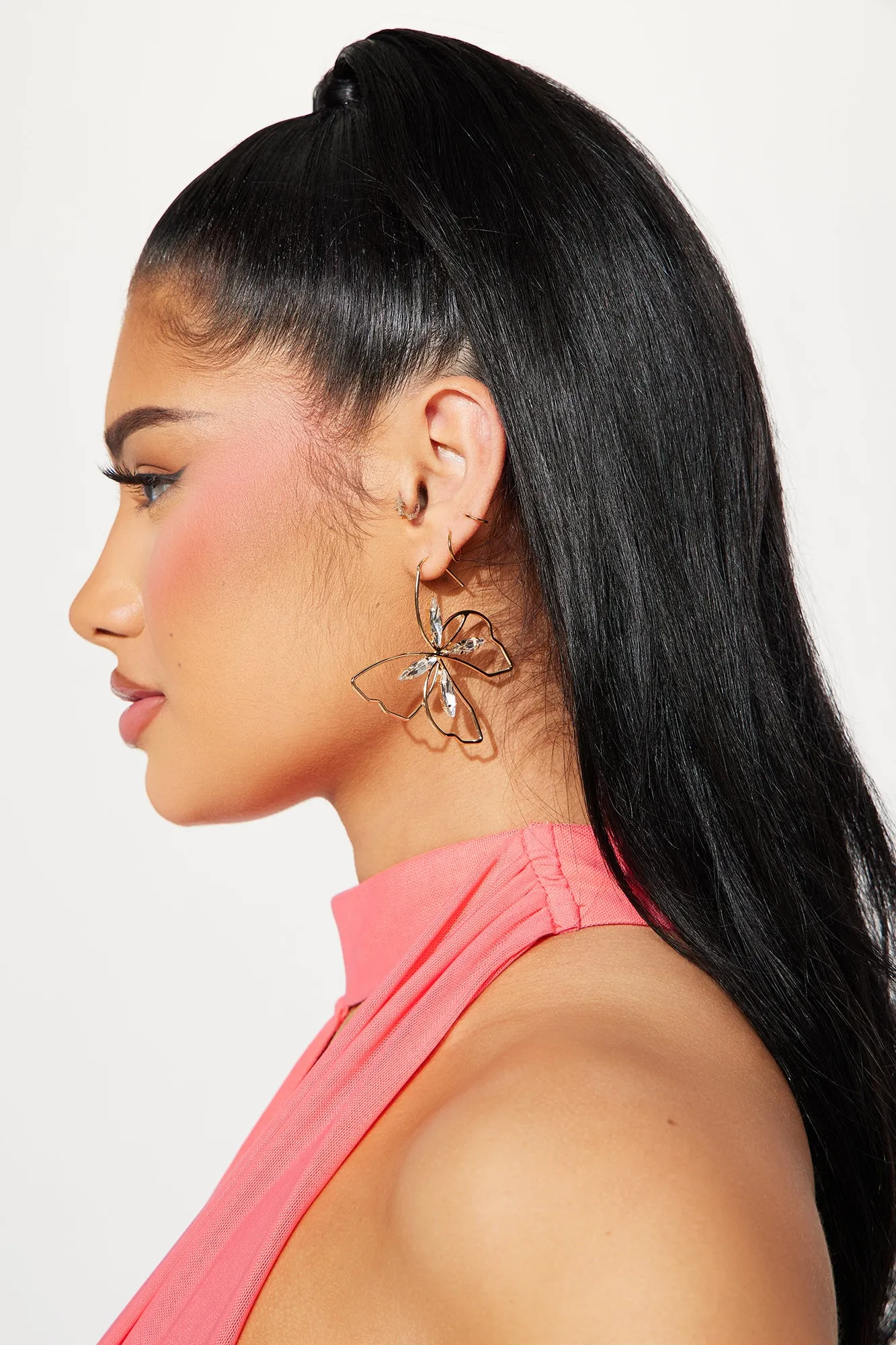 Flirty Flutter Earrings - Gold sold by Fashion Nova product image thumbnail 2