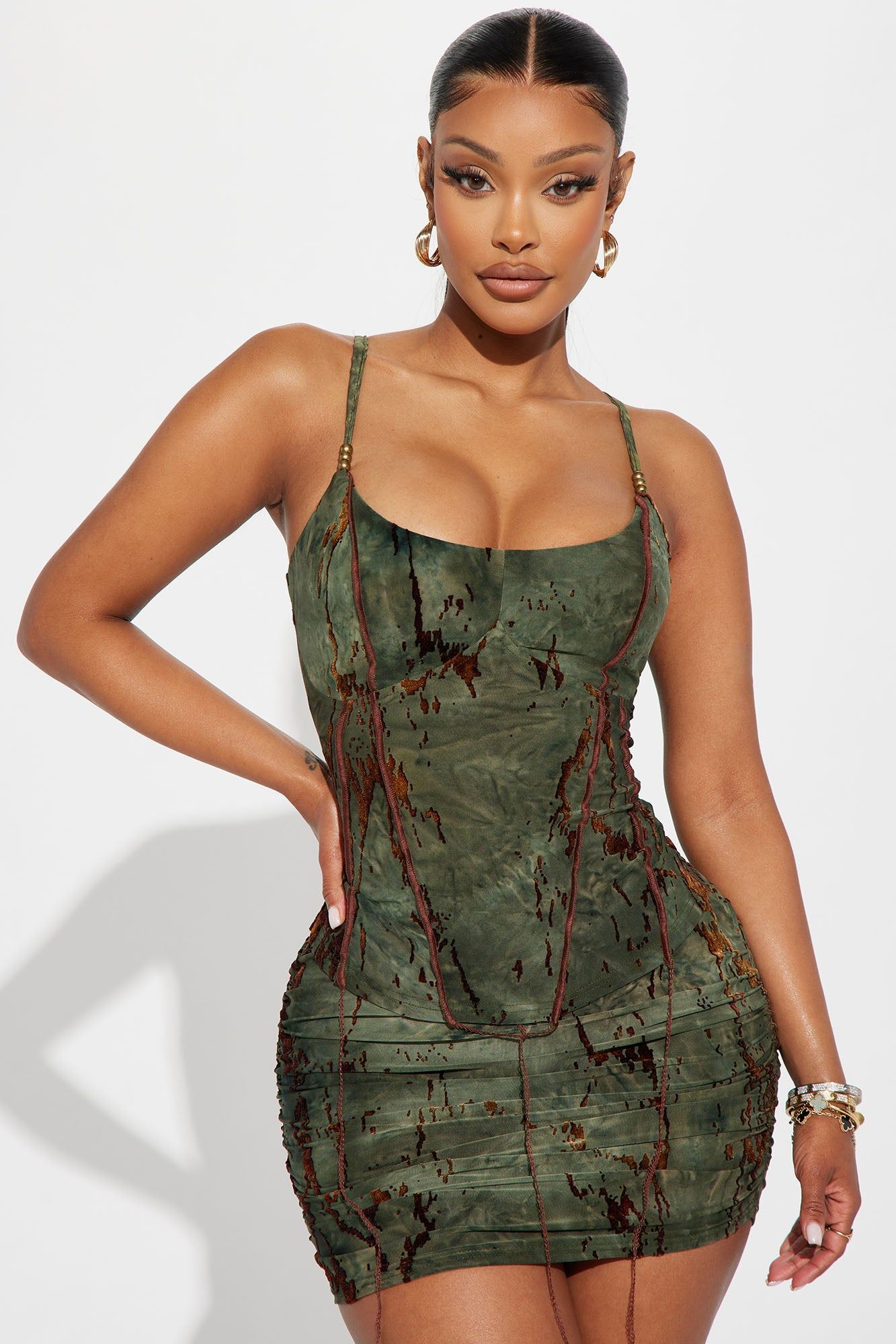 New Destiny Skirt Set - Olive sold by Fashion Nova product image thumbnail 2