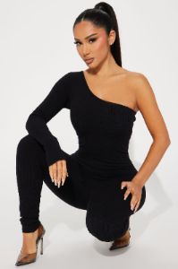Katia Snatched Jumpsuit - Black sold by Fashion Nova