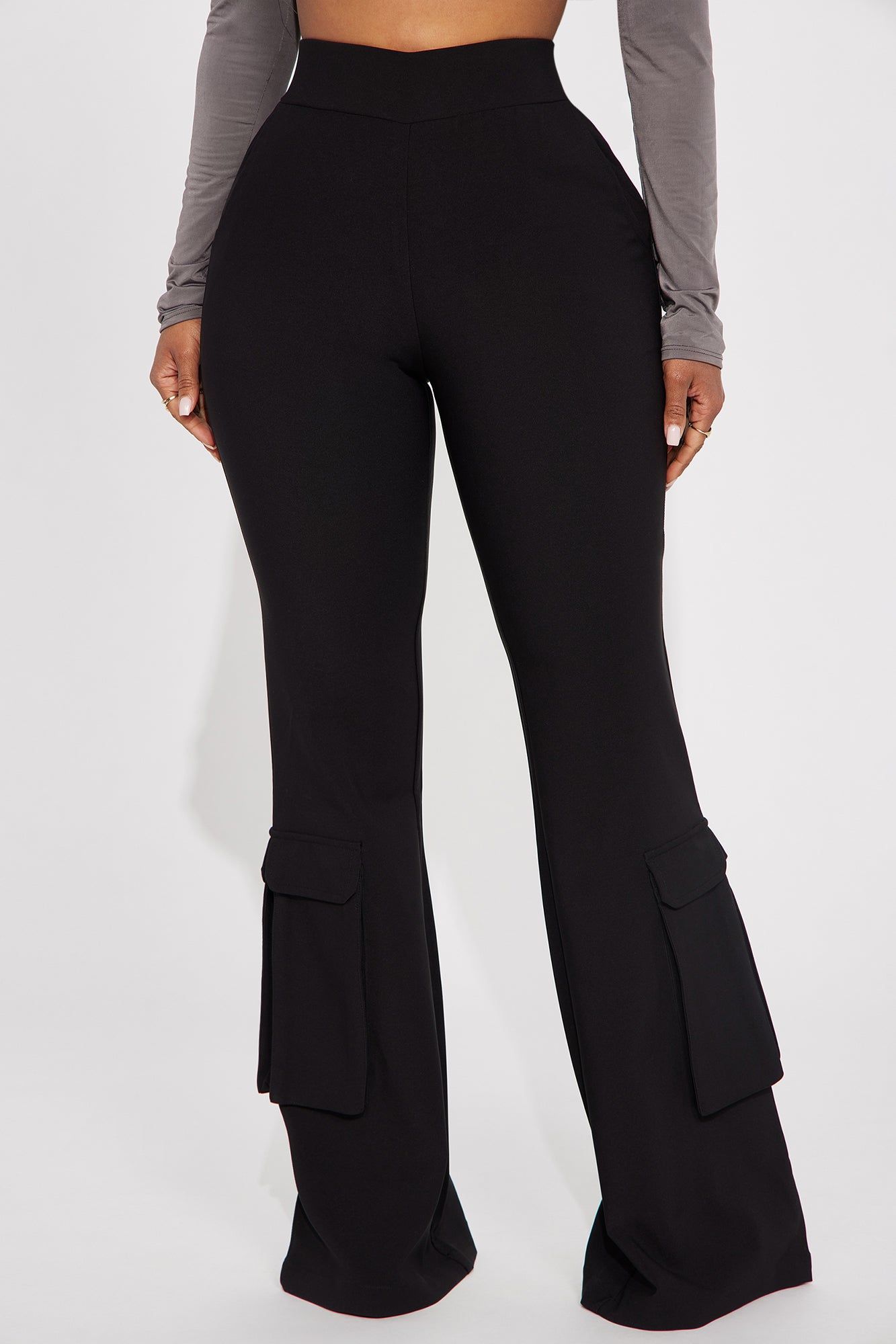 Strut This Cargo Flare Pant - Black sold by Fashion Nova product image thumbnail 2