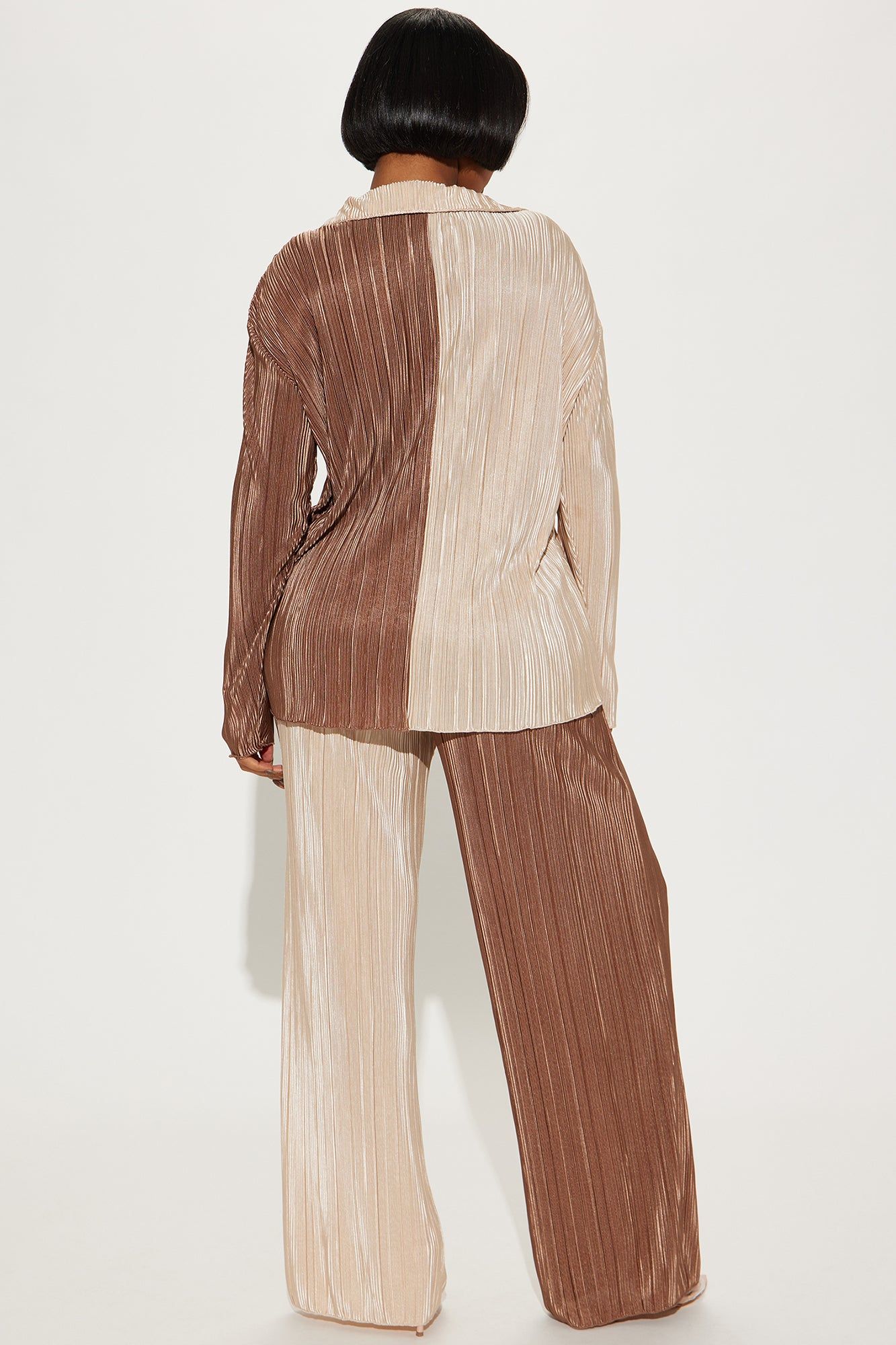 Chic Life Plisse Pant Set - Champagne sold by Fashion Nova product image thumbnail 3