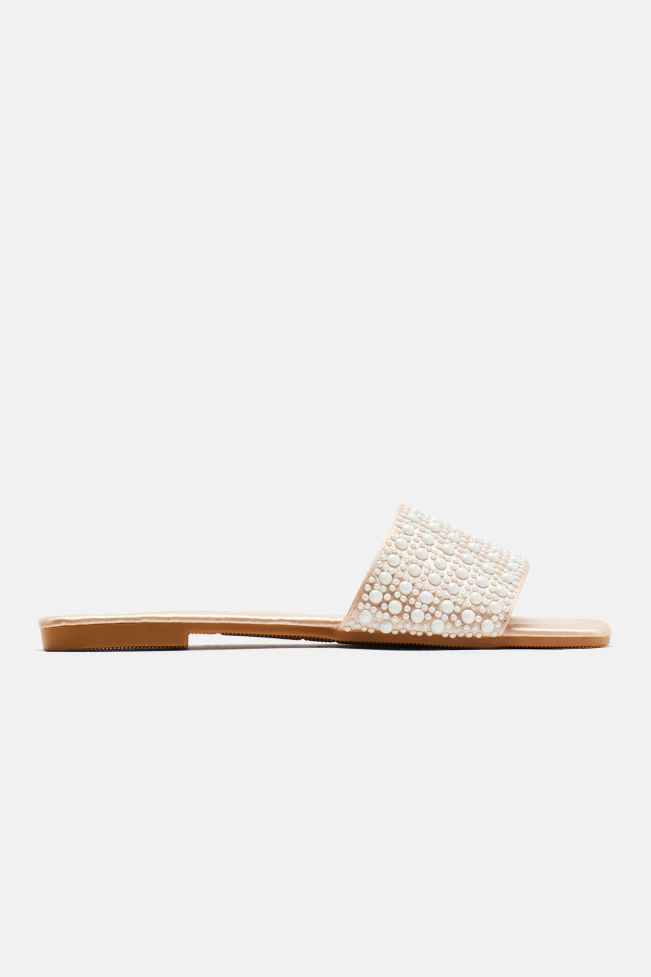 Meet Here Flat Sandals - White sold by Fashion Nova product image thumbnail 5