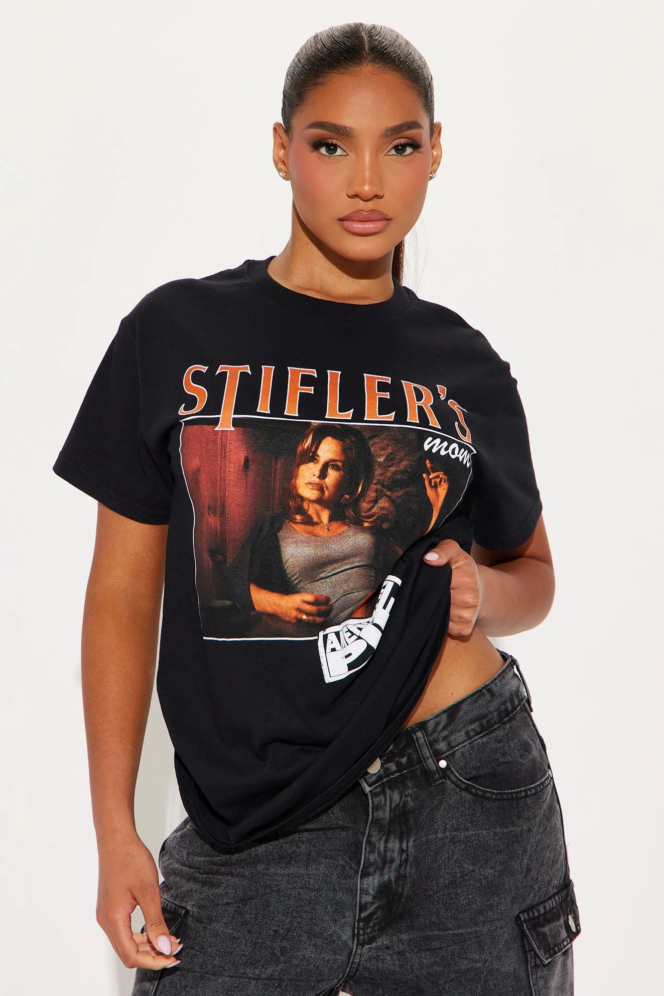 American Pie Stifler's Mom Tee - Black sold by Fashion Nova