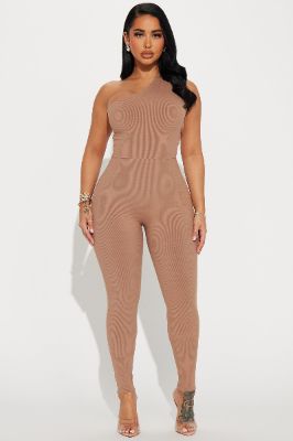 Scarlett Snatched Jumpsuit - Nude sold by Fashion Nova