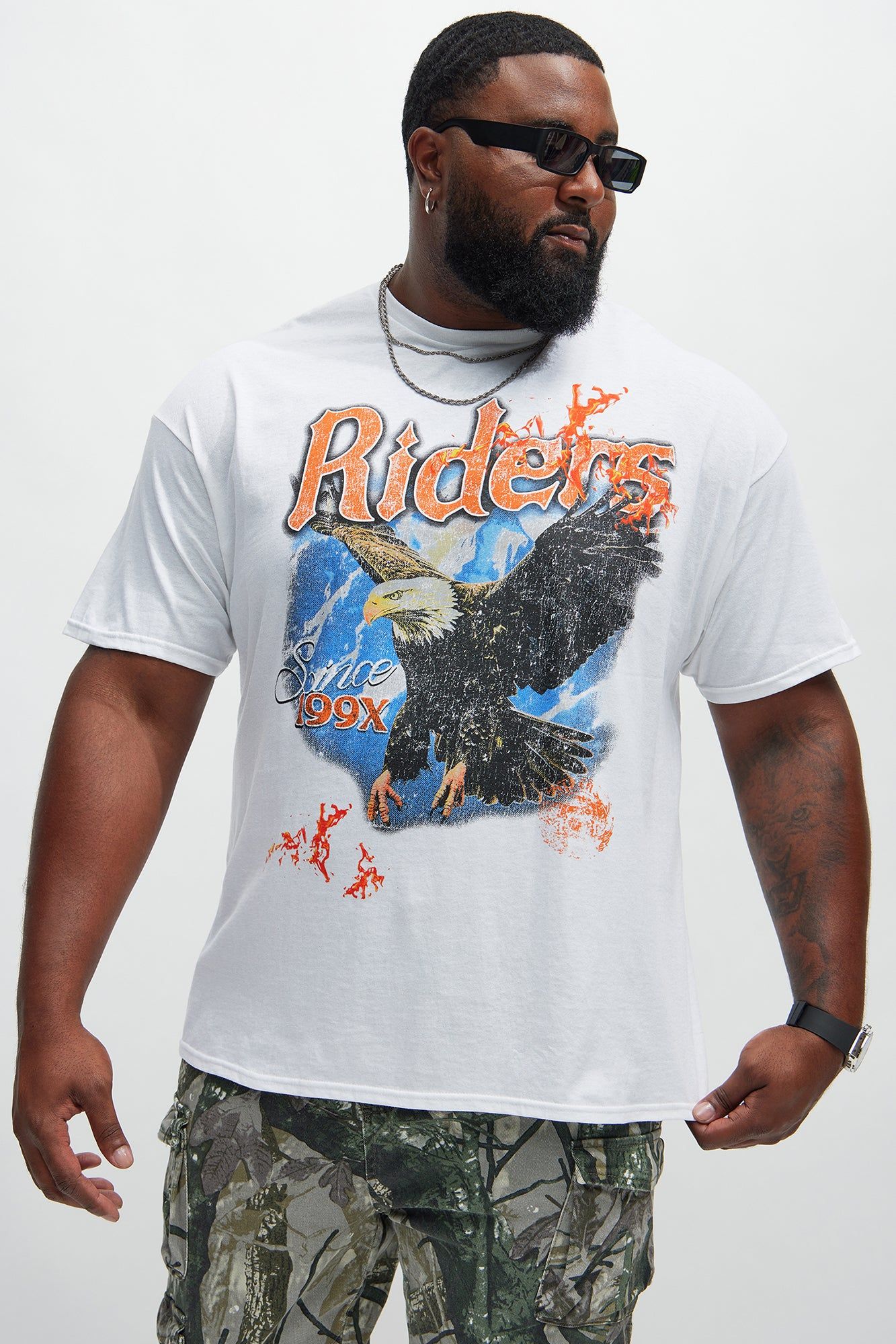 Riders Since 99' Short Sleeve Tee - White sold by Fashion Nova product image thumbnail 4