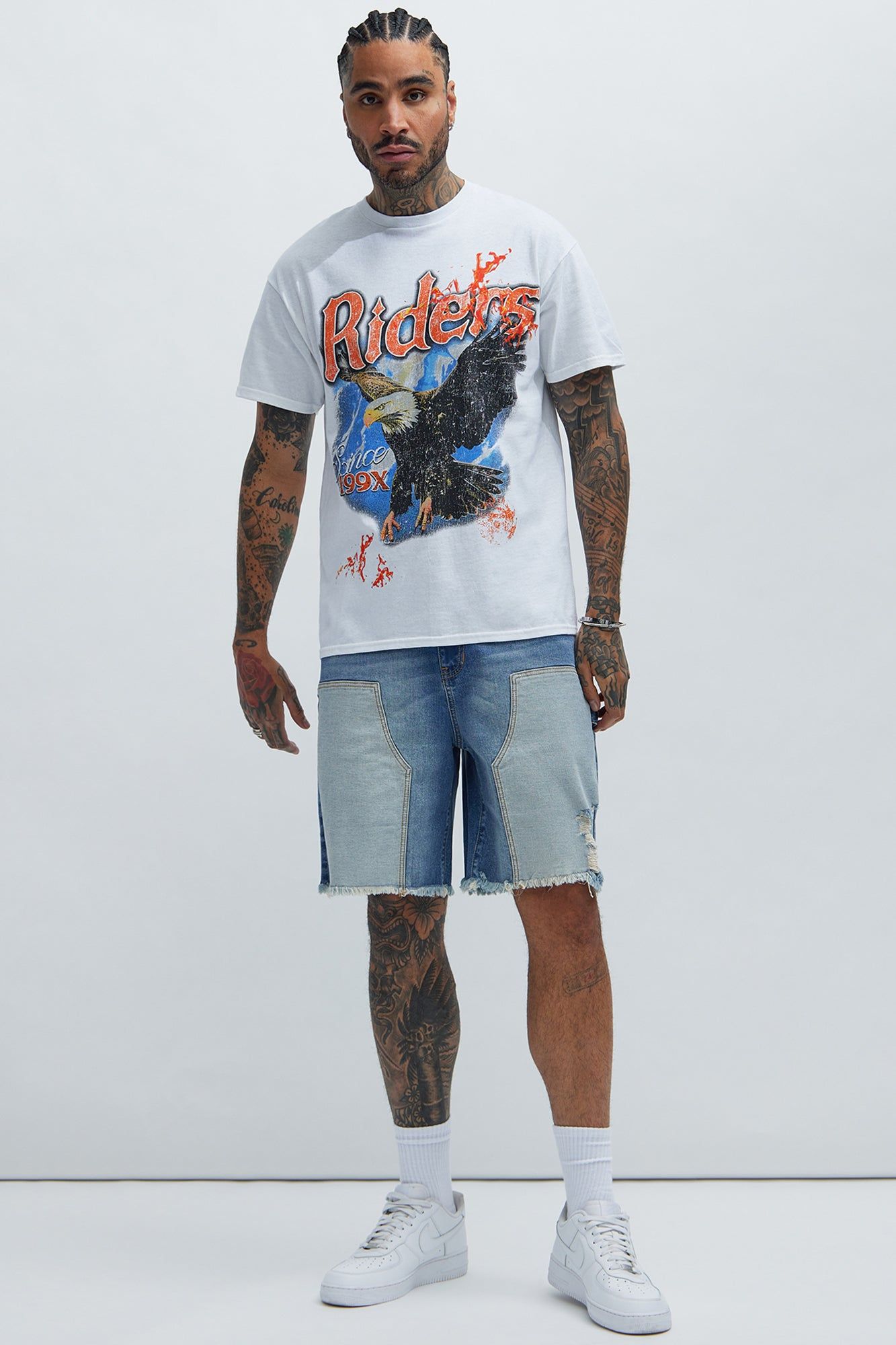 Riders Since 99' Short Sleeve Tee - White sold by Fashion Nova product image thumbnail 2