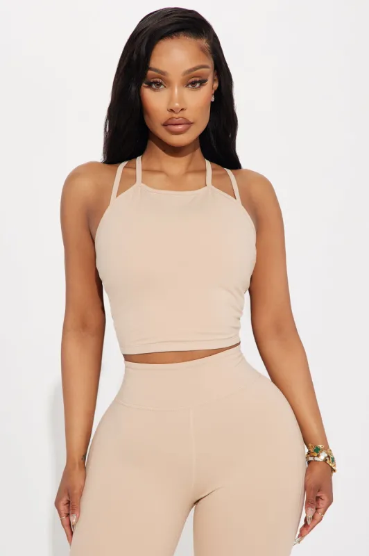 Tone Up Super Soft Active Top - Tan sold by Fashion Nova