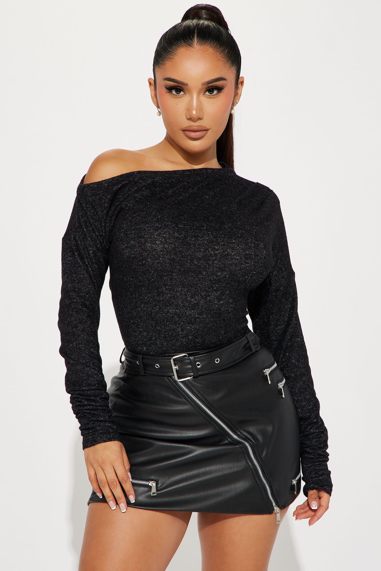 Marena Off Shoulder Top - Black/combo sold by Fashion Nova product image thumbnail 2