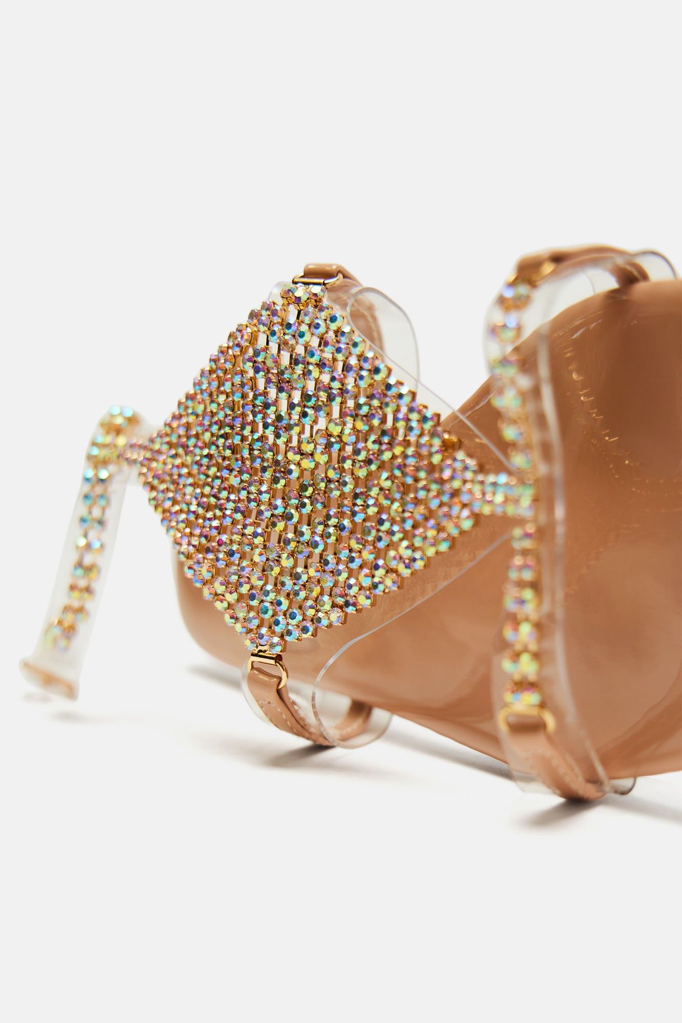 Eliza Embellished Flat Sandals - Nude sold by Fashion Nova product image thumbnail 5