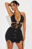 Heartbreaker Hardware Mini Dress - Black sold by Fashion Nova