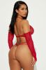 Nights Like This 3 Piece Bodystocking Set - Red sold by Fashion Nova
