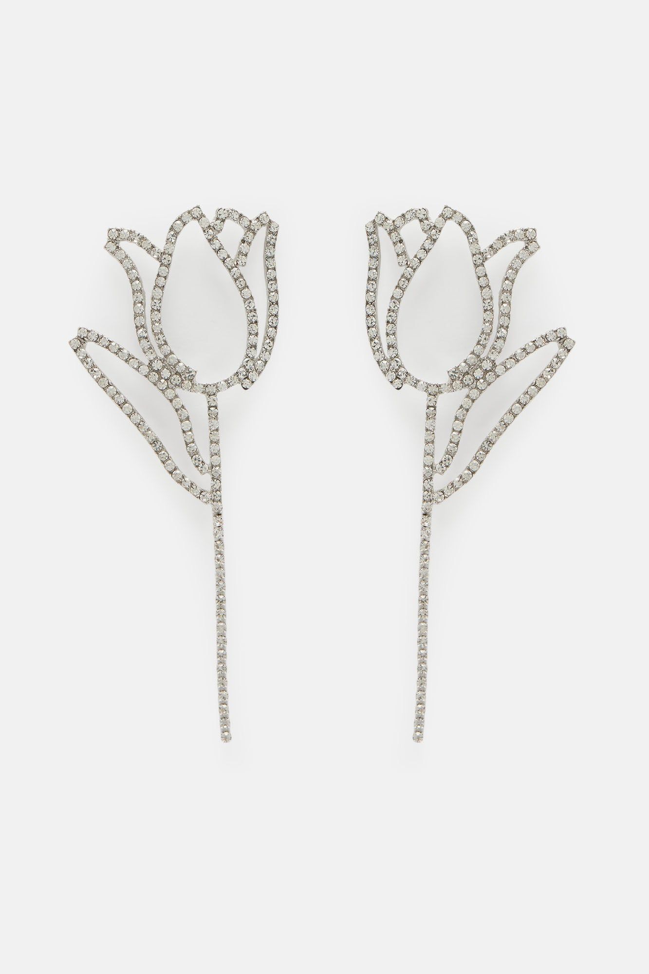 Enchanted Flower Earrings - Silver sold by Fashion Nova product image thumbnail 3