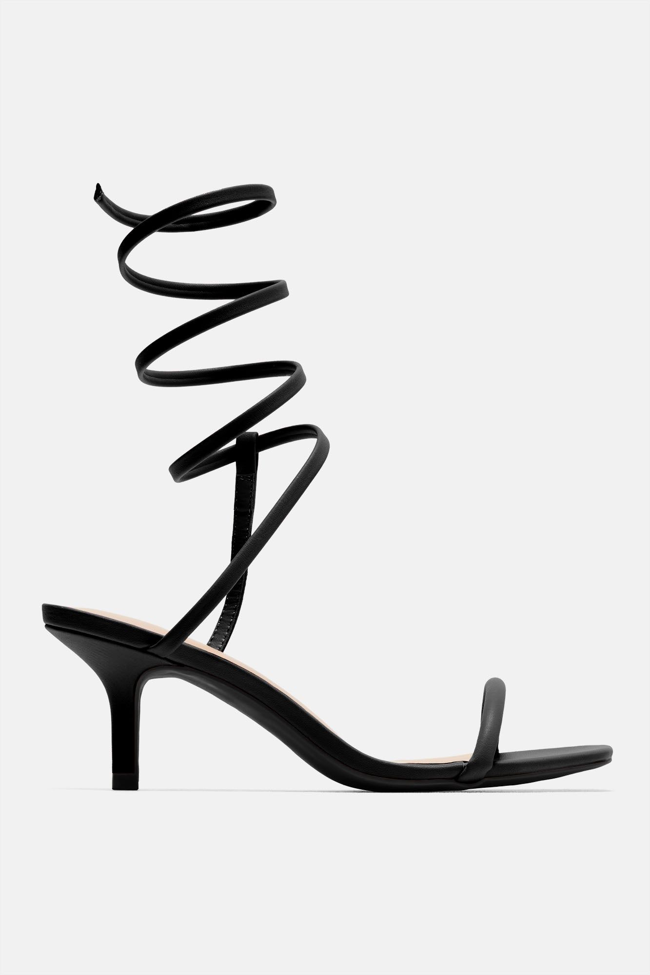 All Time Fav Wrap Up Heels - Black sold by Fashion Nova product image thumbnail 4