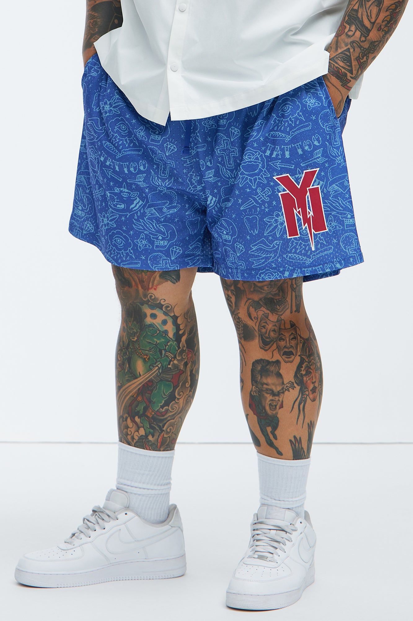 NY Mark Mesh Shorts - Blue sold by Fashion Nova product image thumbnail 5