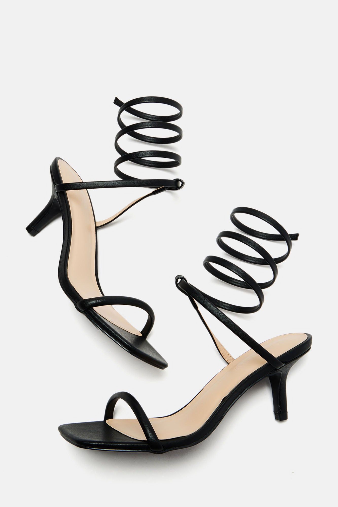 All Time Fav Wrap Up Heels - Black sold by Fashion Nova product image thumbnail 5