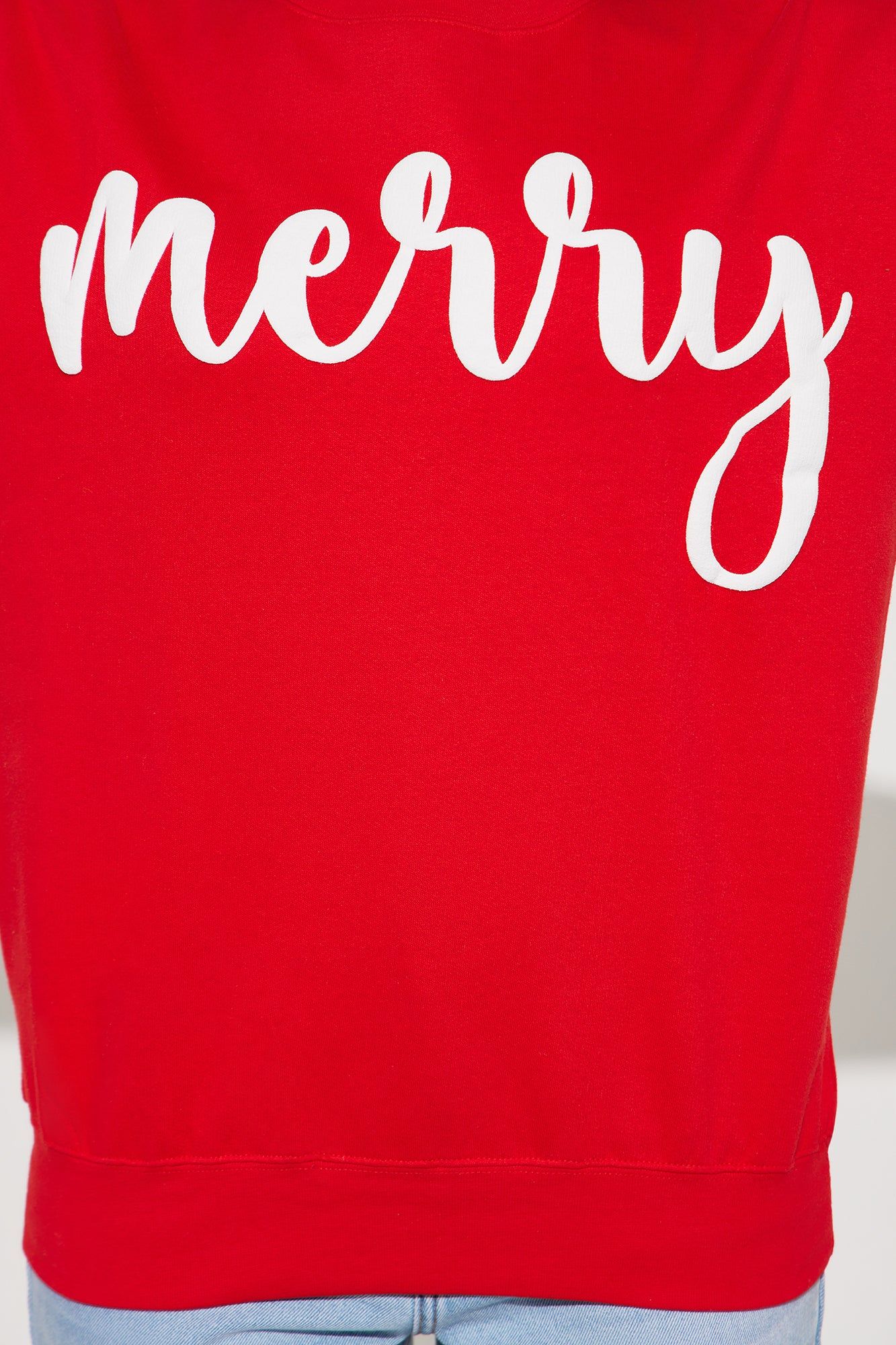 Merry And Bright Sweatshirt - Red sold by Fashion Nova product image thumbnail 3