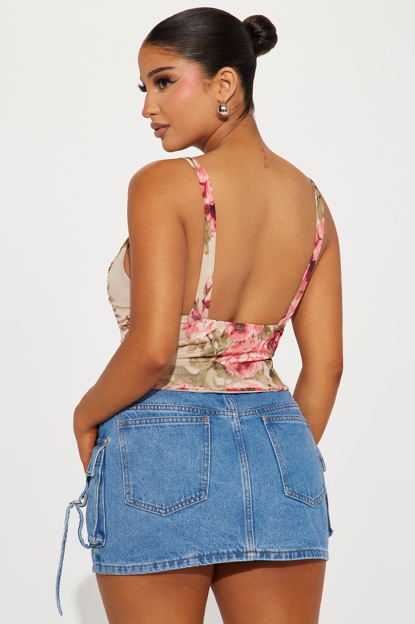 Maia Mesh Top - Taupe/combo sold by Fashion Nova product image thumbnail 3