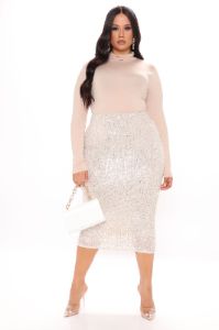 Pamela Turtle Neck Long Sleeve Top - Khaki sold by Fashion Nova