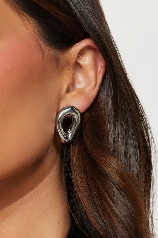 Abstract Dreams Earrings  - Silver sold by Fashion Nova