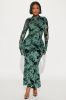 Mackenzie Mesh Maxi Dress - Sage sold by Fashion Nova