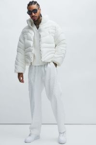 Willow Quilted Jacket - White sold by Fashion Nova