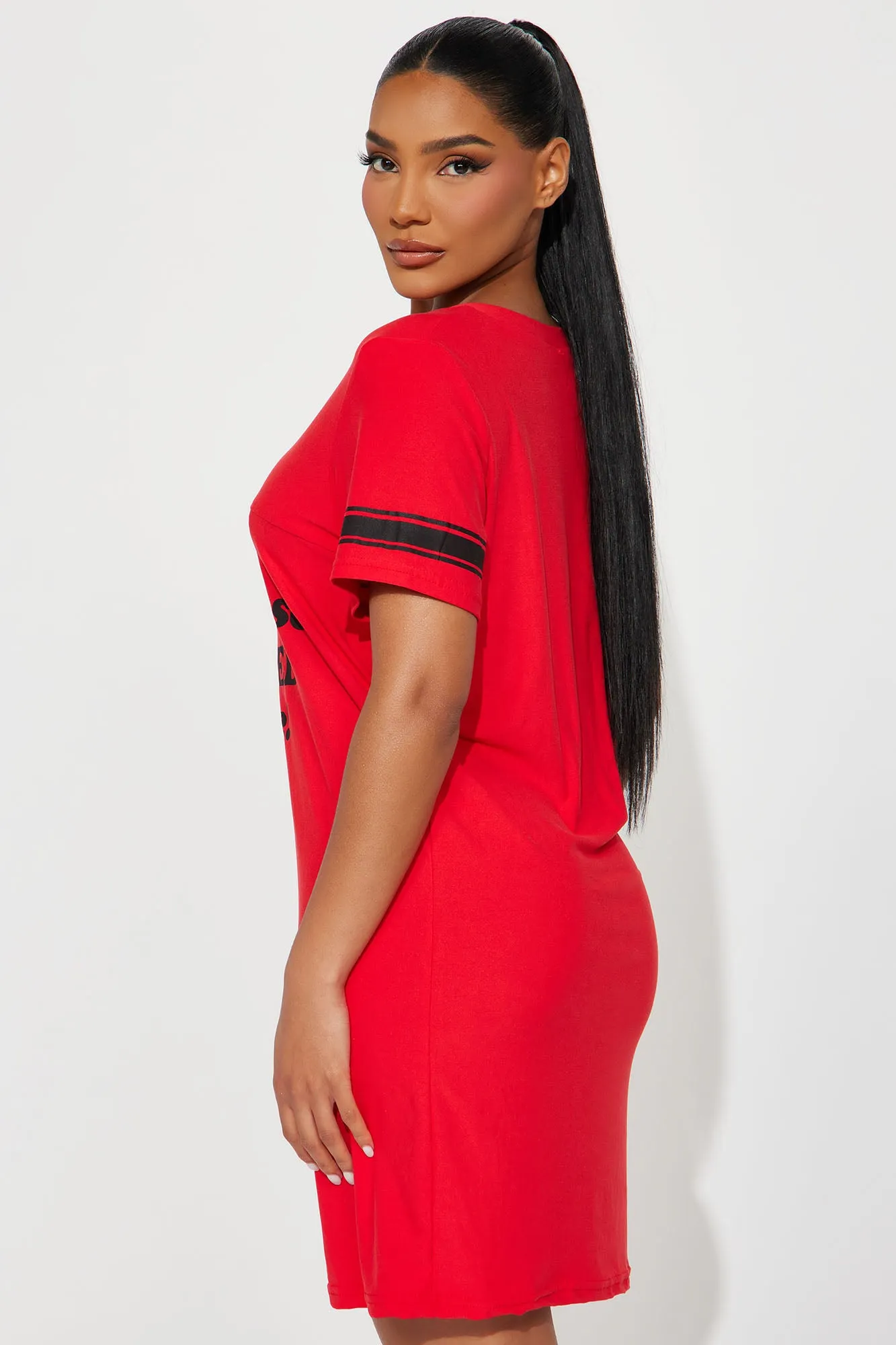 Obsessed With Me PJ Sleep Shirt - Red/Black sold by Fashion Nova product image thumbnail 3