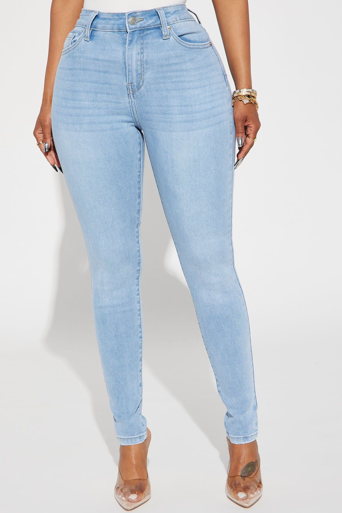 All The Right Places Sculpting Stretch Skinny Jeans - Light Wash sold by Fashion Nova product image thumbnail 2