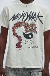 Yin And Yang Short Sleeve Tee - Cream sold by Fashion Nova