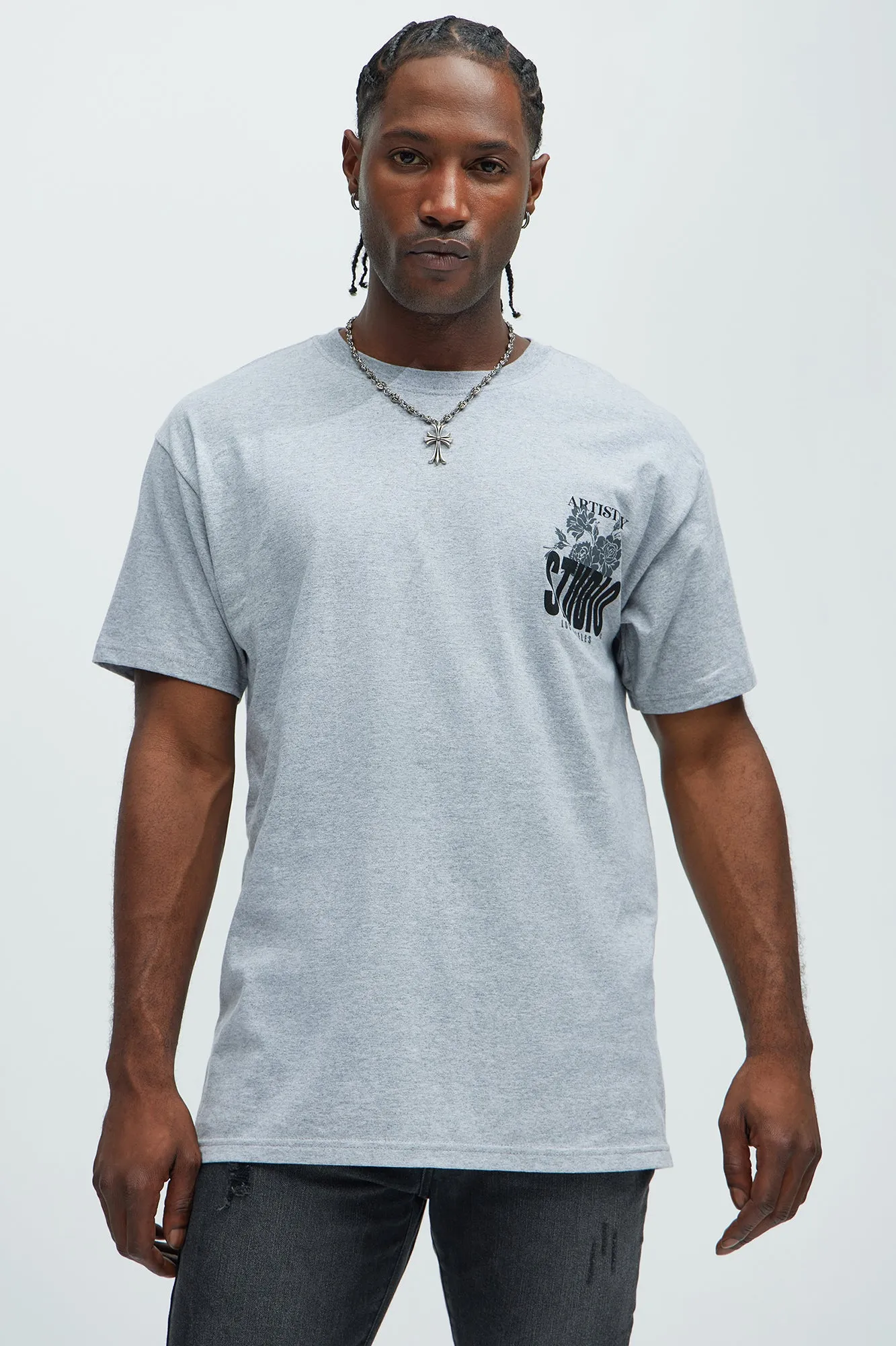 Artistry Studio Los Angeles Short Sleeve Tee - Heather Grey sold by Fashion Nova product image thumbnail 3