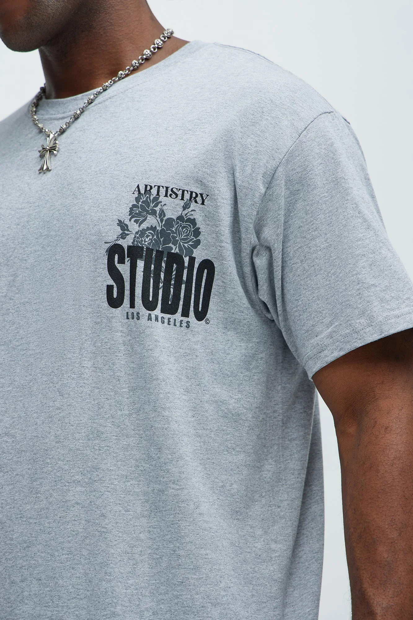 Artistry Studio Los Angeles Short Sleeve Tee - Heather Grey sold by Fashion Nova product image thumbnail 4