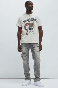 Yin And Yang Short Sleeve Tee - Cream sold by Fashion Nova