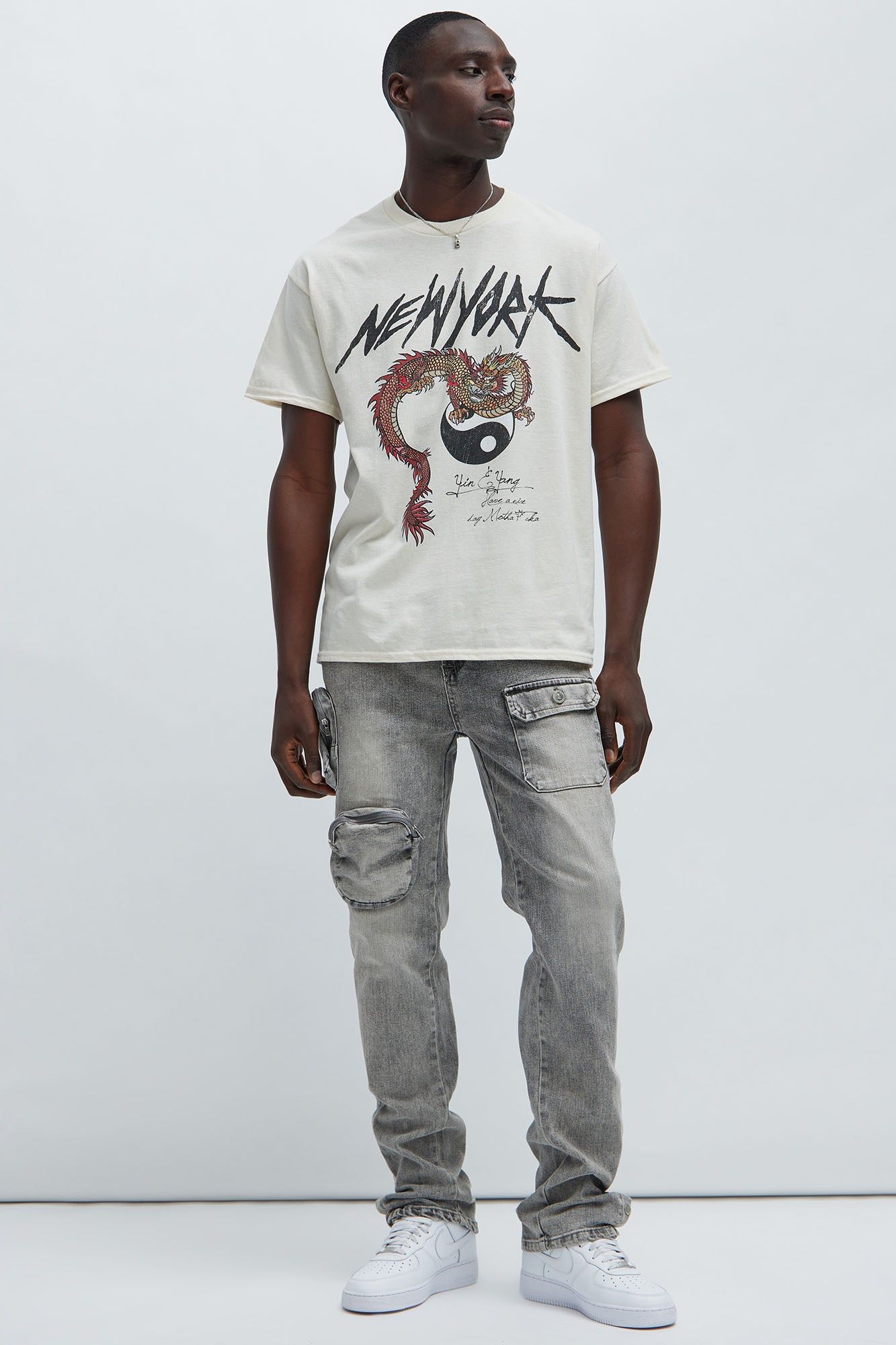 Yin And Yang Short Sleeve Tee - Cream sold by Fashion Nova product image thumbnail 2