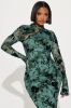 Mackenzie Mesh Maxi Dress - Sage sold by Fashion Nova