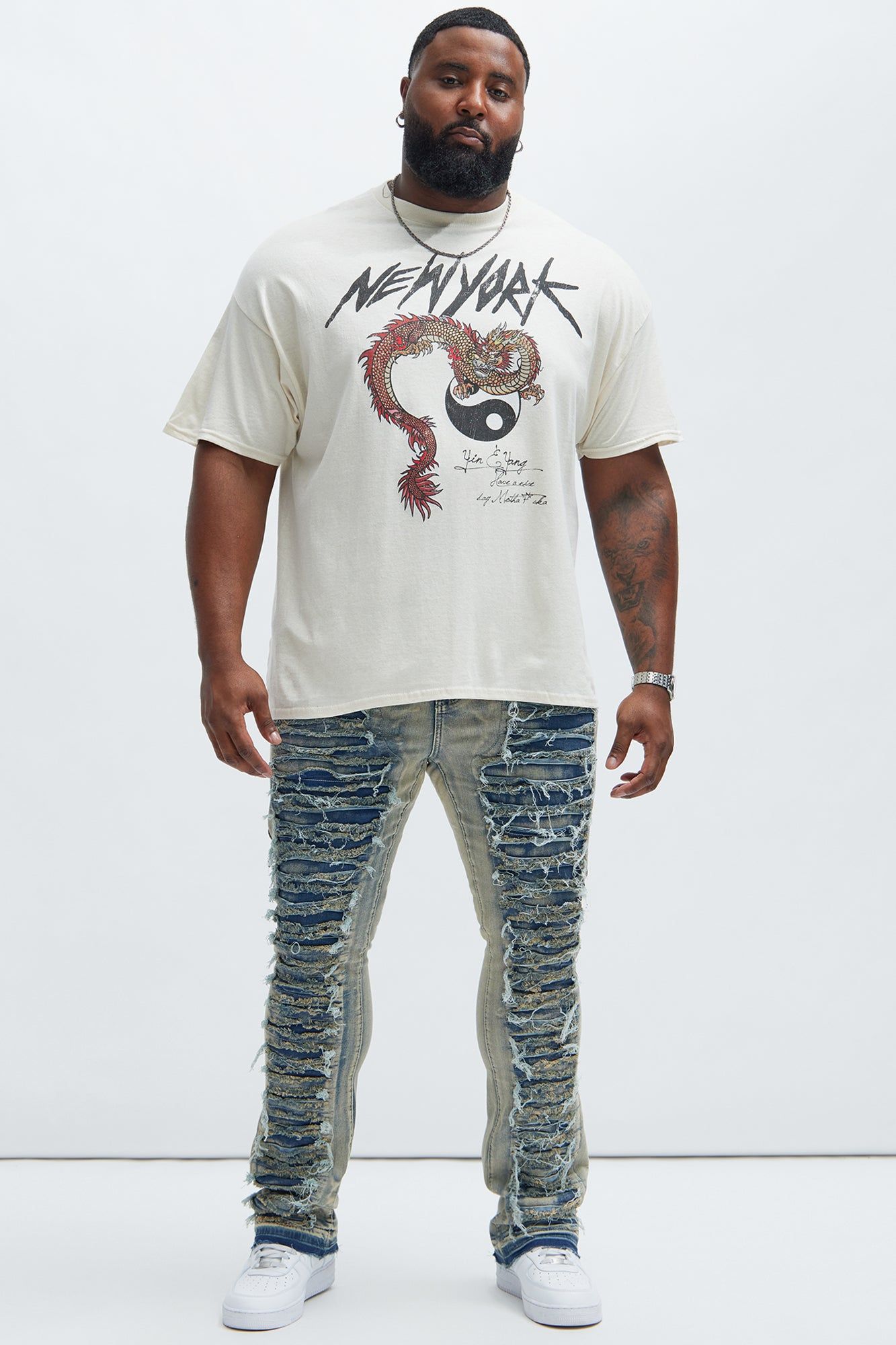 Yin And Yang Short Sleeve Tee - Cream sold by Fashion Nova product image thumbnail 5