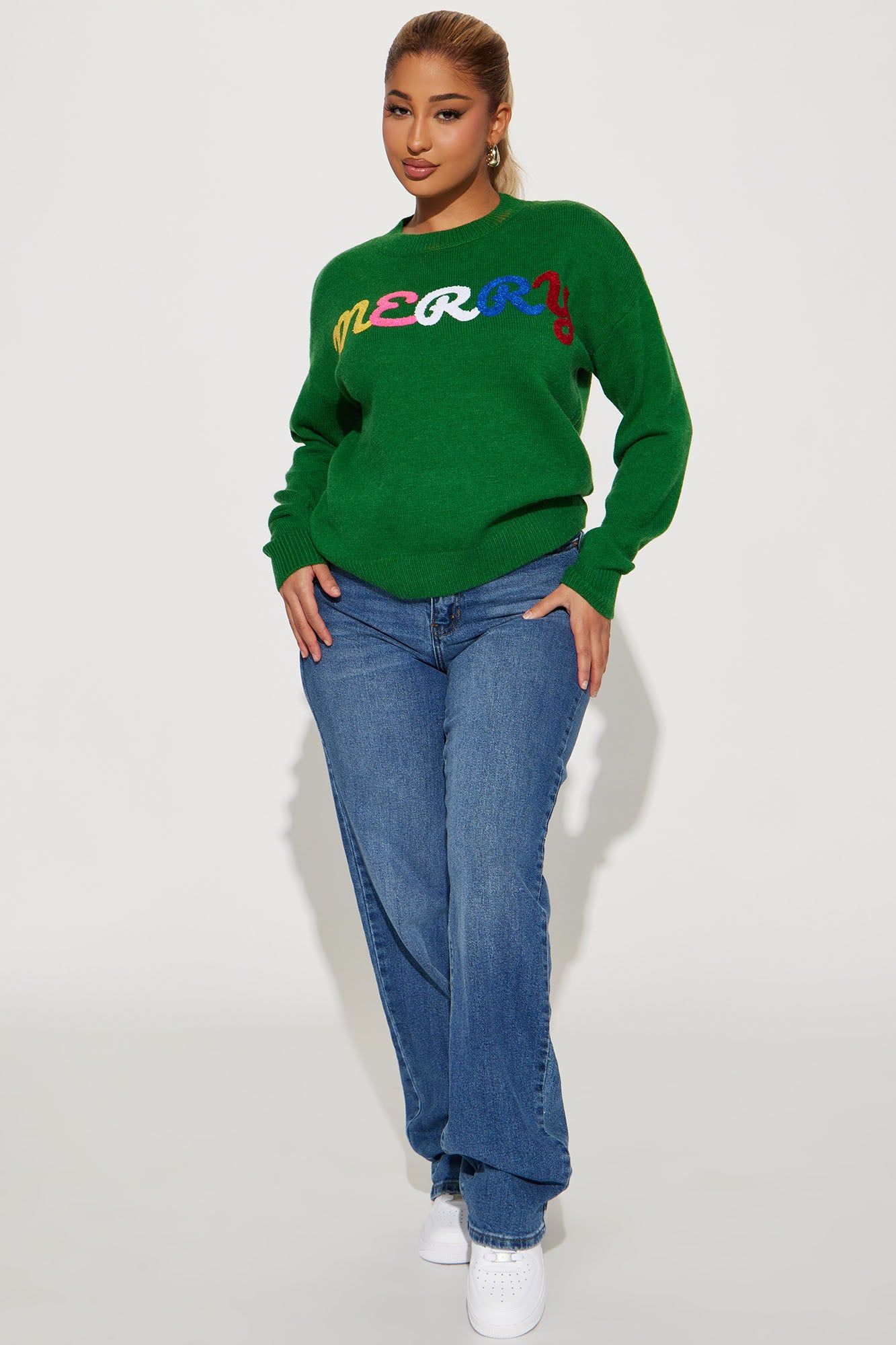 Merry Merry Merry Sweater - Green/combo sold by Fashion Nova product image thumbnail 2