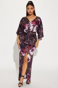 European Summer Maxi Dress - Purple/combo sold by Fashion Nova